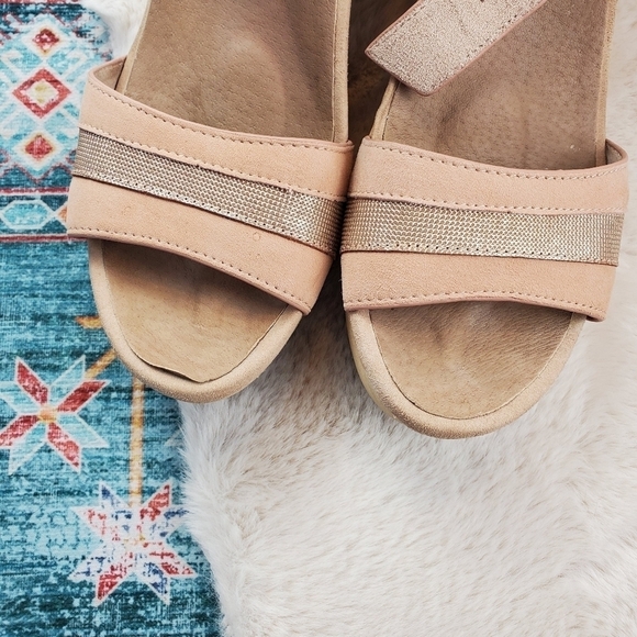 Earth Chestnut Platform Sandal Women US 10 - Picture 6 of 12